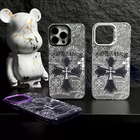 貝殻紋 chrome hearts スマホケース iphone 15pro 