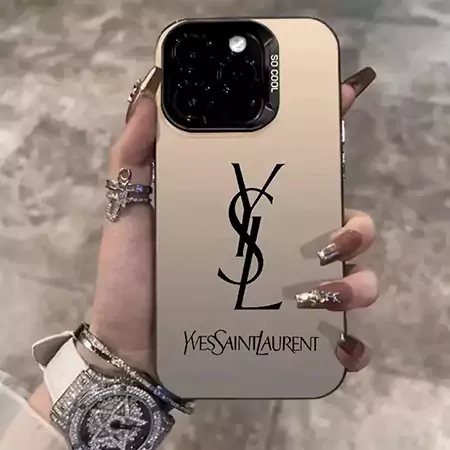 アイフォーン 15プロ max カバー ysl  クローバー