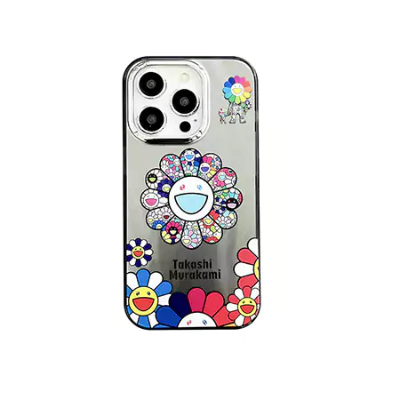 アイホン15プラス murakami sunflower風 スマホケース 