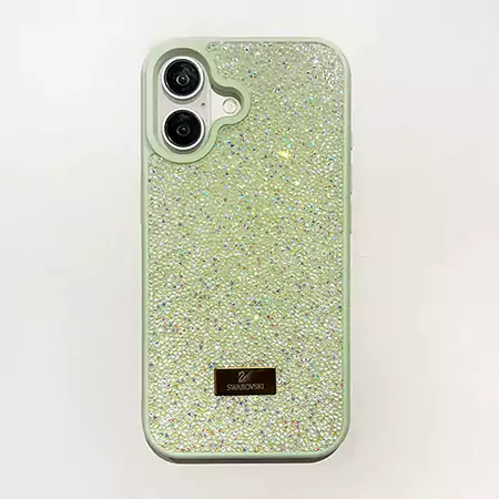 iphone15プラス カバー swarovski 