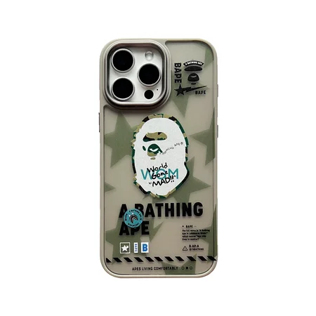 アイフォン15プロ bape ア・ベイシング・エイプ スマホケース 