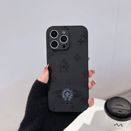 iphone 16プロ chrome hearts風 カバー 