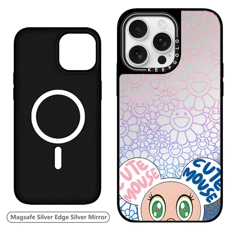 murakami sunflower風 アイフォーンiphone16e カバー 
