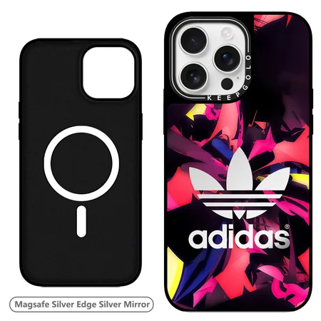 adidas風 アイフォーン17pro max カバー 
