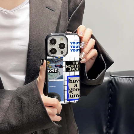 the north face風 アイフォーン17pro スマホケース  豹柄