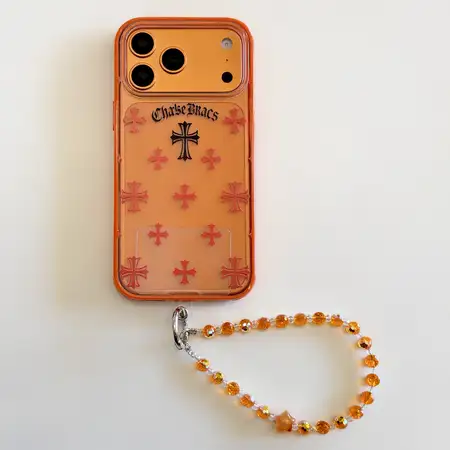 iphoneiphone17 chrome hearts風 カバー 