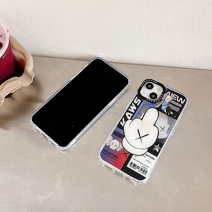 kawsiphone ケース ロゴ付き14 iphone13pro/ 面白い半透明ケース ディオール パロディ iphone13pro max オシャレスマホケース 個性的 アイフォン カバー 女性耐衝撃性 ブランド プレゼント