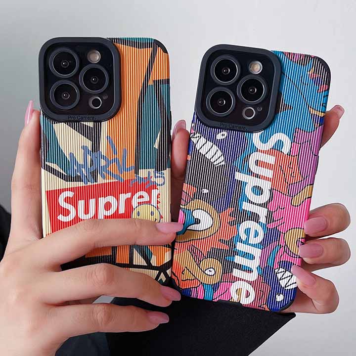 supreme風 iphone15pro カバー 