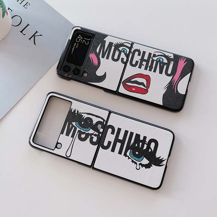 moschino Galaxy Z Flip3ケース ロゴプリント