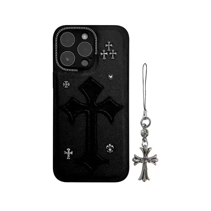 ハイブランド chrome hearts アイフォーン 15 スマホケース 