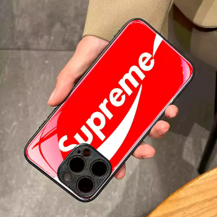 supreme風 アイフォーン15プロ ケース 