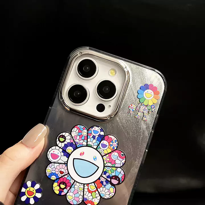 ハイブランド ケース iphone15プロmax murakami sunflower カイカイキキ 