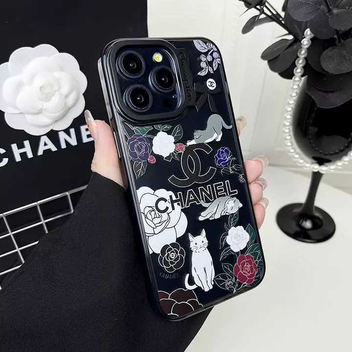 アイフォーン 15plus chanel風 スマホケース 