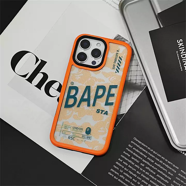 ハイブランド ケース iphone15プラス bape風 