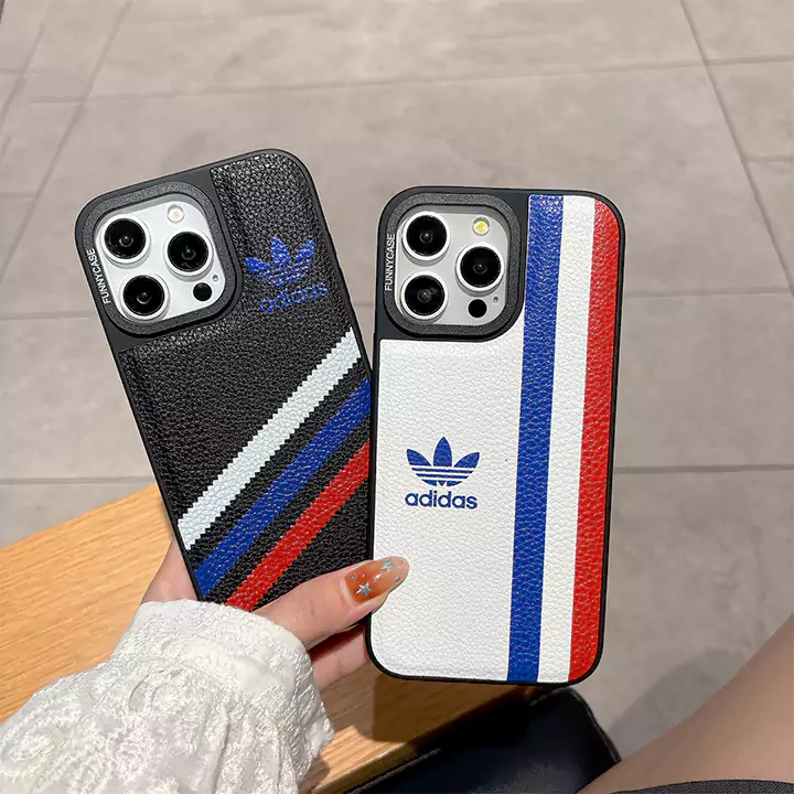 iphone15プラス ケース adidas風 