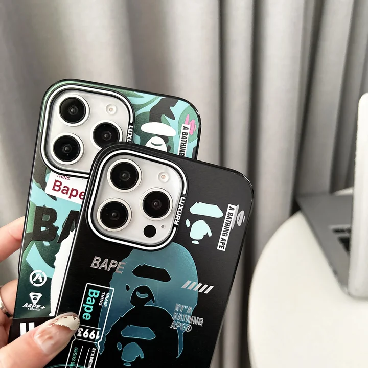 ア・ベイシング・エイプ bape スマホケース アイホン 15pro 