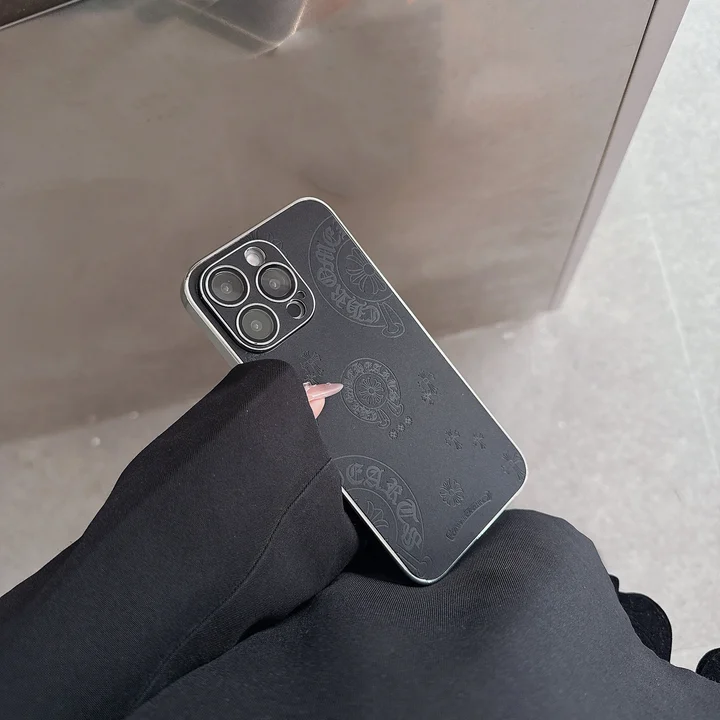 ブランド chrome hearts風 iphone 14pro max 携帯ケース 