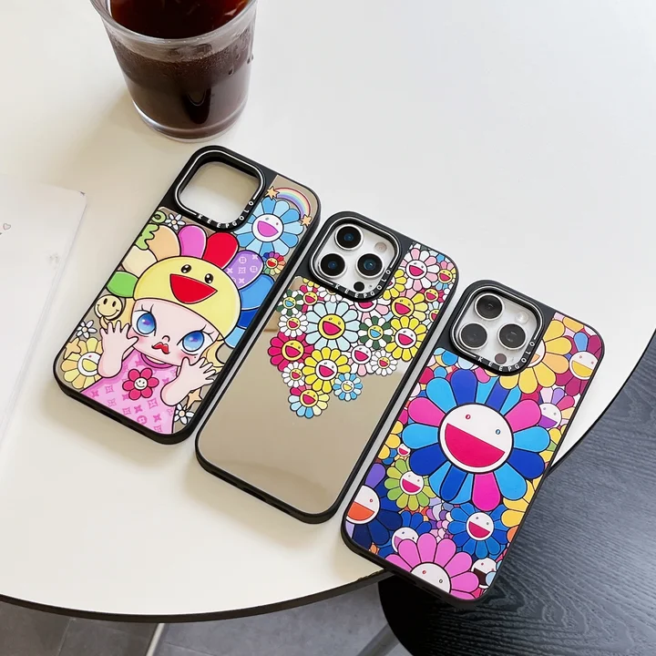 murakami sunflower風 iphone17プラス カバー 