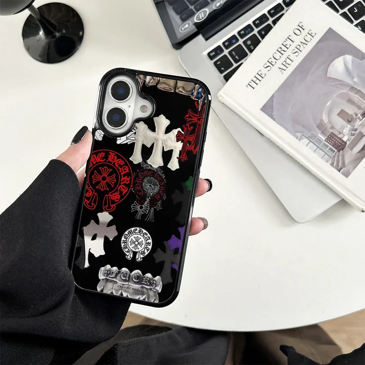 アイホンiphone17 クロームハーツ風 スマホケース 