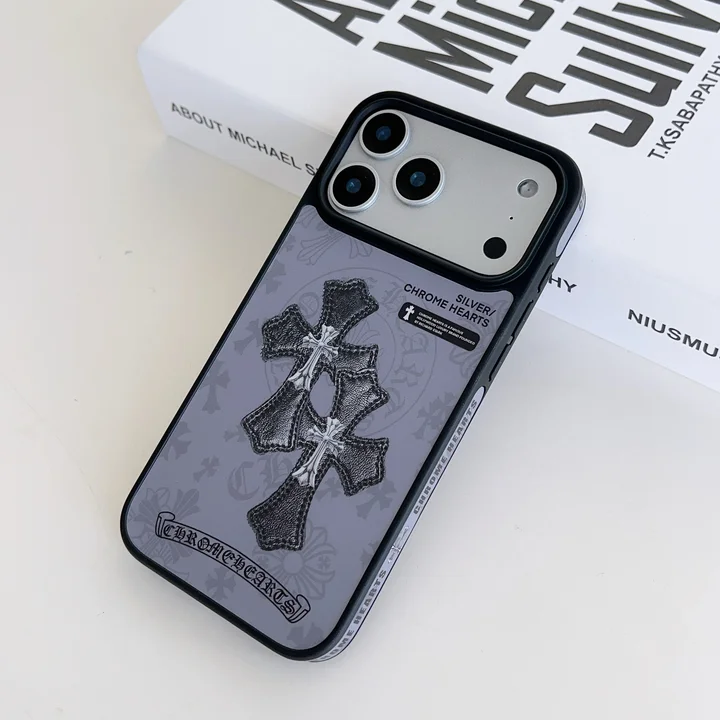 ブランド chrome hearts風 アイフォーン17プラス スマホケース 