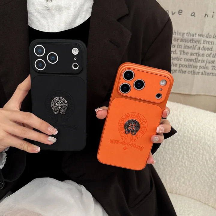 アイホン16 Pro ケース クロームハーツ風 