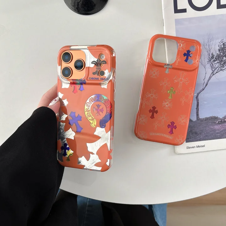 chrome hearts風 iphone17プロ max ケース 