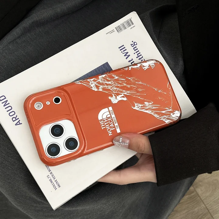 アイホン17プラス ザ・ノース・フェイス風 カバー 